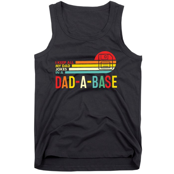 I Keep All My Dad Jokes In A Dadabase New Dad Tank Top