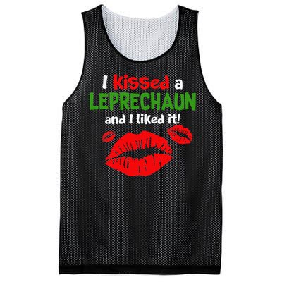 I Kissed A Leprechaun St Patricks Outfit For Women Mesh Reversible Basketball Jersey Tank