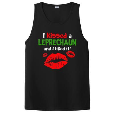 I Kissed A Leprechaun St Patricks Outfit For Women PosiCharge Competitor Tank