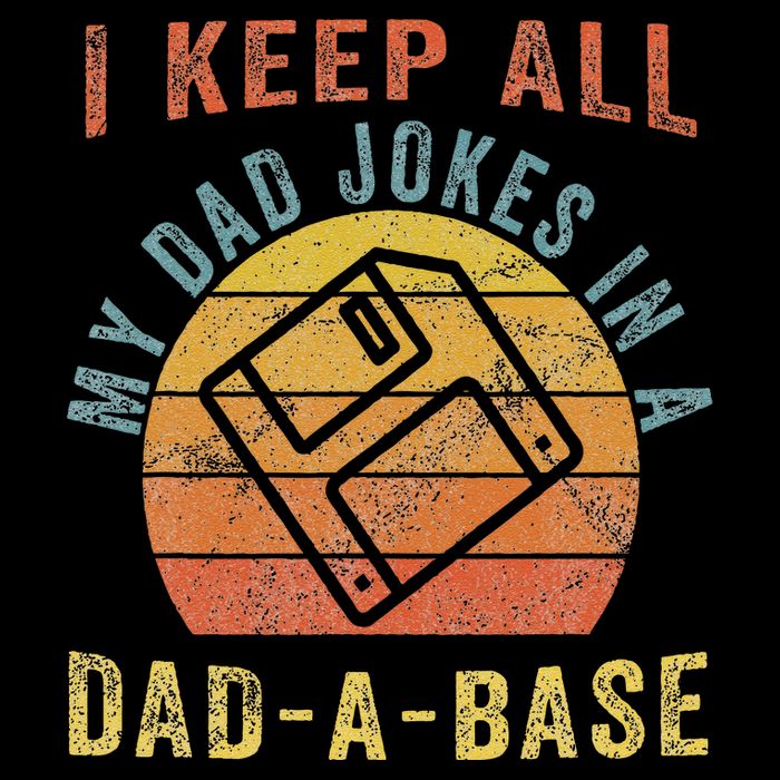 I Keep All My Dad Jokes In A Dadabase Vintage Father Dad Bucket Hat