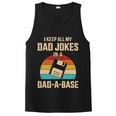 I Keep All My Dad Jokes In A Dad A Base PosiCharge Competitor Tank