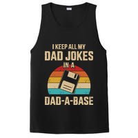 I Keep All My Dad Jokes In A Dad A Base PosiCharge Competitor Tank