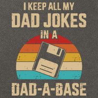 I Keep All My Dad Jokes In A Dad A Base Cotton Canvas Backpack