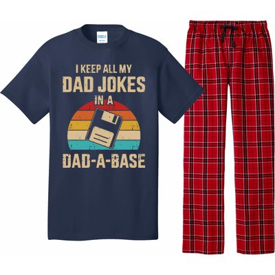 I Keep All My Dad Jokes In A Dad A Base Pajama Set