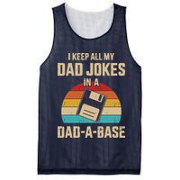 I Keep All My Dad Jokes In A Dad A Base Mesh Reversible Basketball Jersey Tank