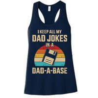 I Keep All My Dad Jokes In A Dad A Base Womens Tank Top