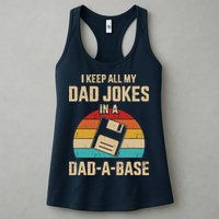 I Keep All My Dad Jokes In A Dad A Base Womens Tank Top