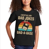 I Keep All My Dad Jokes In A Dad A Base Kids T-Shirt