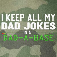 I Keep All My Dad Jokes In A Dad A Base Dad Sarcastic Funny Legacy Tie Dye Trucker Hat