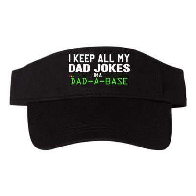 I Keep All My Dad Jokes In A Dad A Base Dad Sarcastic Funny Visor