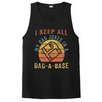 I Keep All My Dad Jokes In A Dadabase Vintage Father Dad PosiCharge Competitor Tank