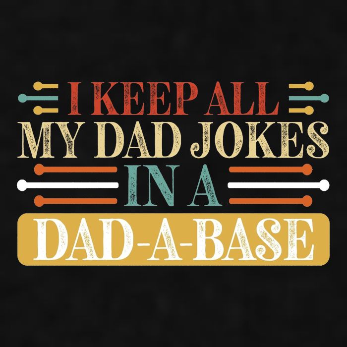 I Keep All My Dad Jokes In A Dad A Base Ladies PosiCharge Tri-Blend Wicking Tank