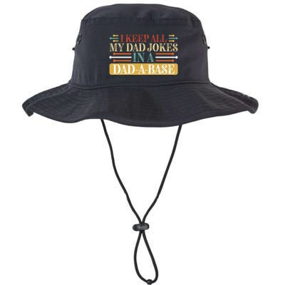I Keep All My Dad Jokes In A Dad A Base Bucket Hat
