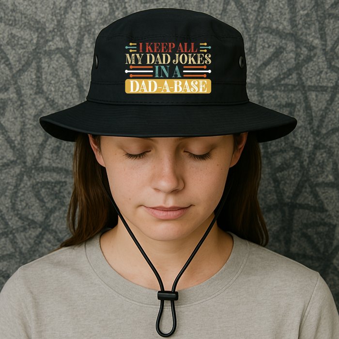 I Keep All My Dad Jokes In A Dad A Base Bucket Hat