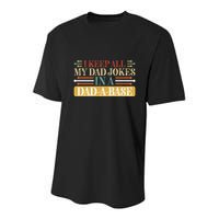 I Keep All My Dad Jokes In A Dad A Base Youth Performance Sprint T-Shirt