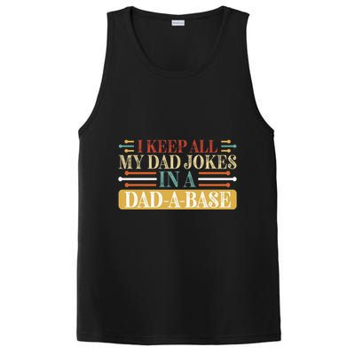 I Keep All My Dad Jokes In A Dad A Base PosiCharge Competitor Tank