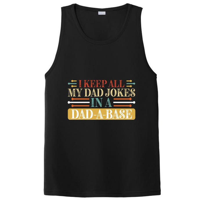 I Keep All My Dad Jokes In A Dad A Base PosiCharge Competitor Tank