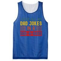 I Keep All My Dad Jokes In A Dadgiftagiftbase Vintage Fathers Day Great Gift Mesh Reversible Basketball Jersey Tank