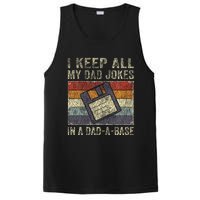 I Keep All My Dad Jokes In A DadABase Vintage Father Dad PosiCharge Competitor Tank