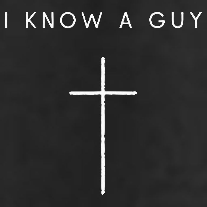 I Know A Guy Cross Minimalist Christian Religious Jesus Golf Towel