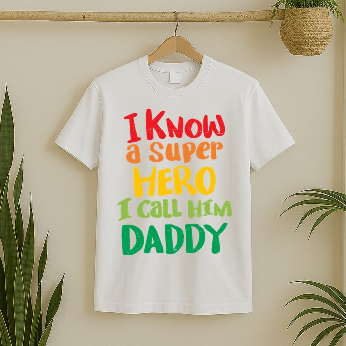 I Know A Super Hero I Call Him Daddy T-Shirt
