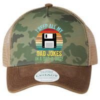 I Keep All My Dad Jokes In A DadABase Legacy Tie Dye Trucker Hat