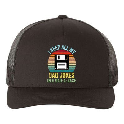 I Keep All My Dad Jokes In A DadABase Yupoong Adult 5-Panel Trucker Hat