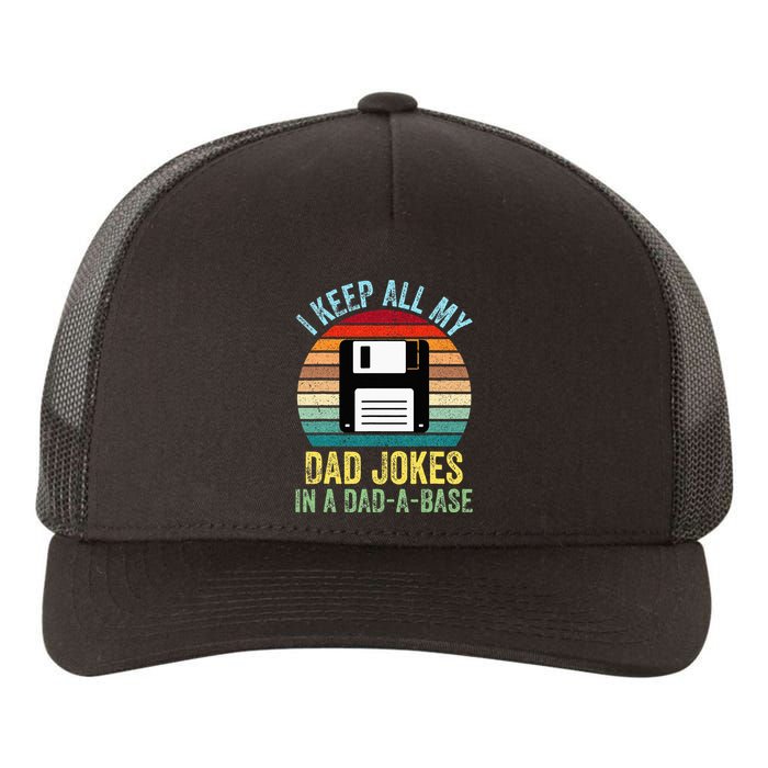 I Keep All My Dad Jokes In A DadABase Yupoong Adult 5-Panel Trucker Hat