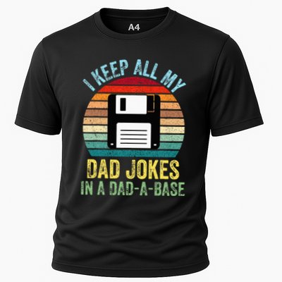 I Keep All My Dad Jokes In A DadABase Performance Shirt