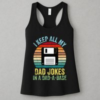 I Keep All My Dad Jokes In A DadABase Womens Tank Top