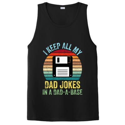 I Keep All My Dad Jokes In A DadABase PosiCharge Competitor Tank