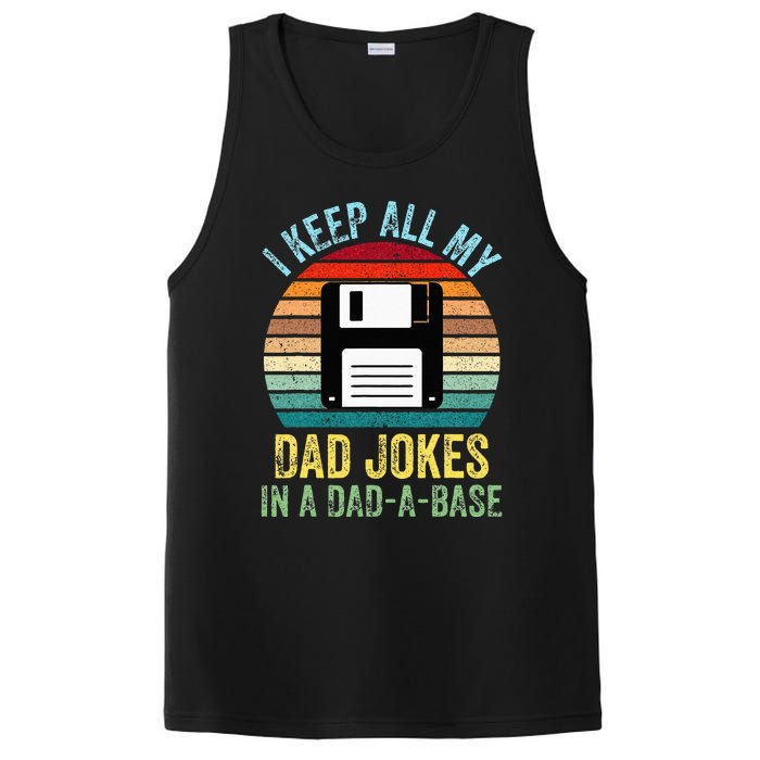 I Keep All My Dad Jokes In A DadABase PosiCharge Competitor Tank