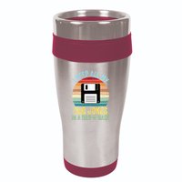 I Keep All My Dad Jokes In A DadABase 16oz Travel Tumbler