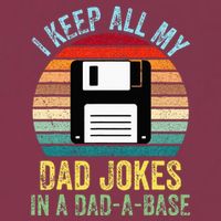 I Keep All My Dad Jokes In A DadABase 16oz Travel Tumbler