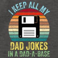 I Keep All My Dad Jokes In A DadABase Vector Backpack