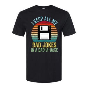 I Keep All My Dad Jokes In A DadABase Softstyle CVC T-Shirt