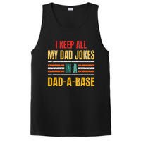 I Keep All My Dad Jokes In A DadABase Father's Day Vintage PosiCharge Competitor Tank