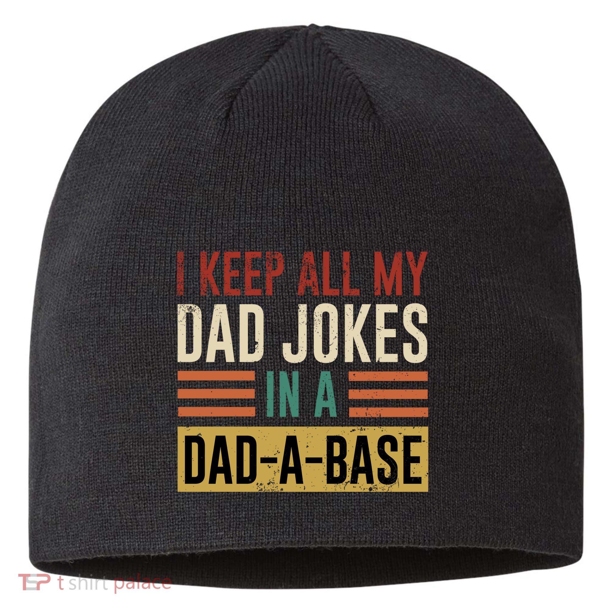 I Keep All My Dad Jokes In A Dadabase Sustainable Beanie