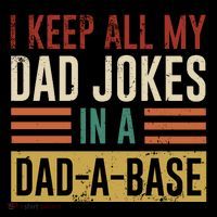 I Keep All My Dad Jokes In A Dadabase Cooling Performance Long Sleeve Crew