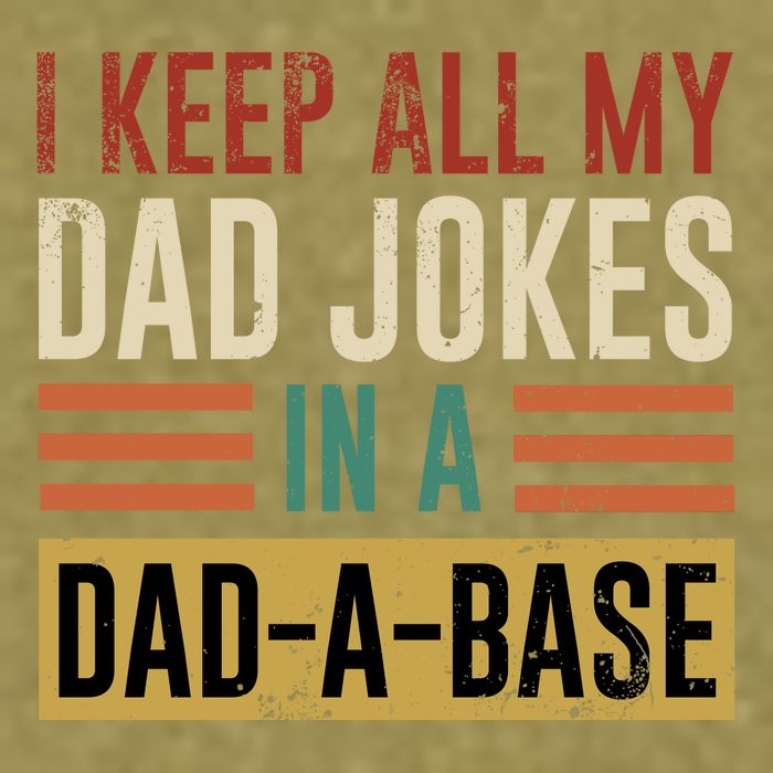 I Keep All My Dad Jokes In A Dadabase Garment-Dyed Women's Muscle Tee