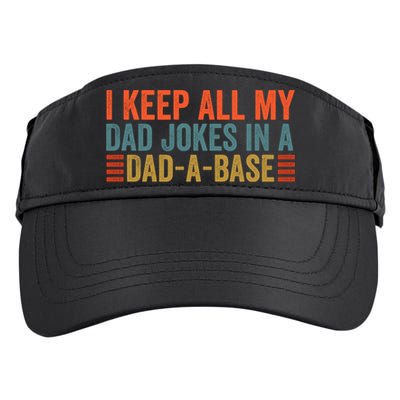 I Keep All My Dad Jokes In A Dad A Base Dad Jokes Father Day Great Gift Adult Drive Performance Visor