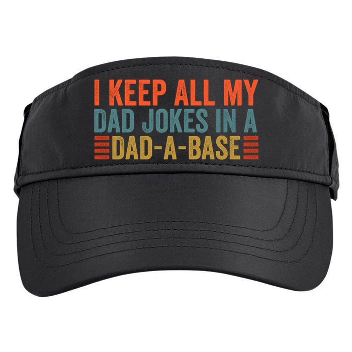I Keep All My Dad Jokes In A Dad A Base Dad Jokes Father Day Great Gift Adult Drive Performance Visor