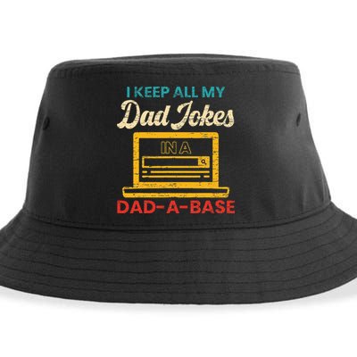 I Keep All My Dad Jokes in a Dad A Base for a Funny Dad Joke Sustainable Bucket Hat