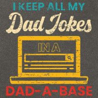 I Keep All My Dad Jokes in a Dad A Base for a Funny Dad Joke Cotton Canvas Backpack