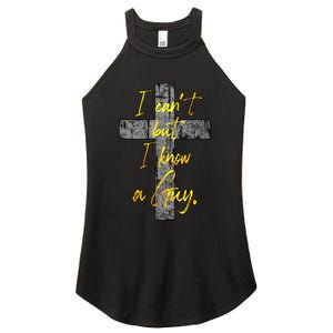 I Know A Guy Jesus Cross Funny Christian Women's Perfect Tri Rocker Tank