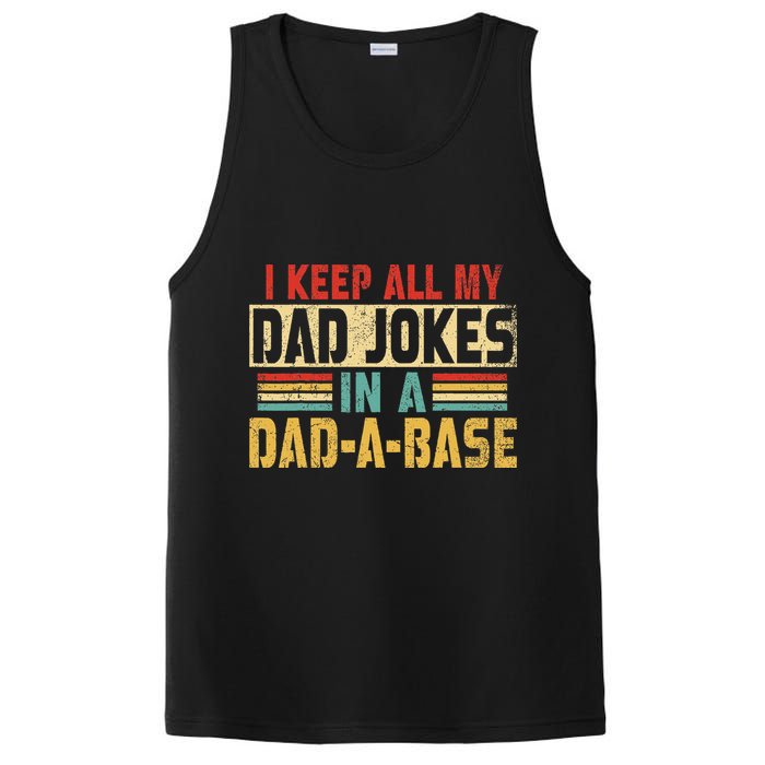 I Keep All My Dad Jokes In A Dad A Base PosiCharge Competitor Tank