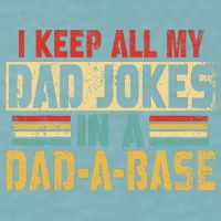 I Keep All My Dad Jokes In A Dad A Base Sueded Cloud Jersey T-Shirt