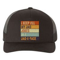 I Keep All My Dad Jokes In A Dadabase Vintage Father Dad Yupoong Adult 5-Panel Trucker Hat