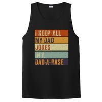 I Keep All My Dad Jokes In A Dadabase Vintage Father Dad PosiCharge Competitor Tank