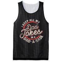 I Keep All My Dad Jokes In A Dad A Base Dad Jokes Mesh Reversible Basketball Jersey Tank